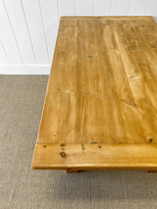 English Country Pine Waxed 5ft Refectory Style Table