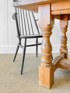 English Country Pine Waxed 5ft Refectory Style Table