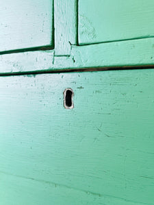 A Happy Green Pine Chest of Drawers Dresser c1890