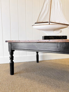 An Antique English Country Pine Coffee Table