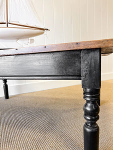 An Antique English Country Pine Coffee Table