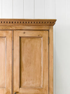 A Handsome English 19th Century Pine Cupboard