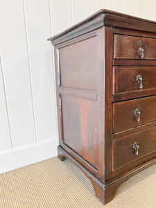 An Ancient 17-18th Century English Country Oak Chest of Drawers