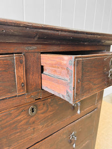 An Ancient 17-18th Century English Country Oak Chest of Drawers