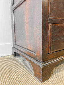 An Ancient 17-18th Century English Country Oak Chest of Drawers