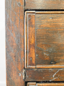 An Ancient 17-18th Century English Country Oak Chest of Drawers