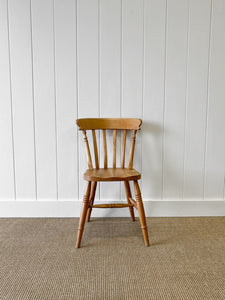 A Vintage Set of 4 Slat Back Chairs