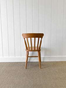 A Set of 6 Vintage Slatback Chairs