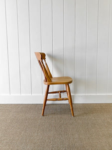 A Set of 6 Vintage Slatback Chairs