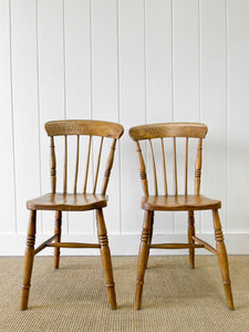 An Antique Set of 4 Early 19th Century Stick Back Chairs