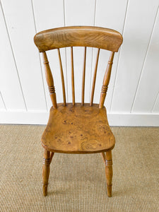 An Antique Set of 4 Early 19th Century Stick Back Chairs