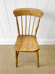 An Antique Set of 4 Early 19th Century Stick Back Chairs