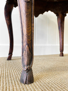 An Antique Belgian or French Louis XV Chestnut Side Table with Marble Top 18th Century