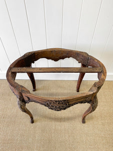 An Antique Belgian or French Louis XV Chestnut Side Table with Marble Top 18th Century