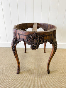 An Antique Belgian or French Louis XV Chestnut Side Table with Marble Top 18th Century