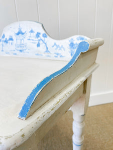 An Antique Chinoiserie Galleried Washstand or Console Table