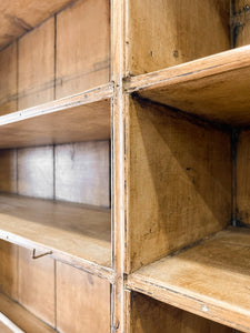 An Early 19th Century Pine Welsh Dresser or Cupboard with Chamfered Corners