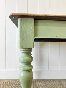 An English Country 6ft Painted Sideboard or Narrow Dining Table