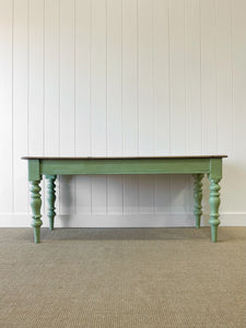 An English Country 6ft Painted Sideboard or Narrow Dining Table