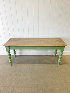 An English Country 6ft Painted Sideboard or Narrow Dining Table