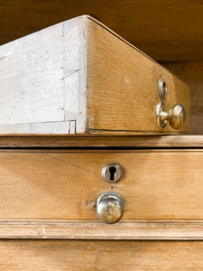 An Early 19th Century Pine Welsh Dresser or Cupboard with Chamfered Corners