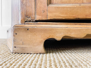 An Early 19th Century Pine Welsh Dresser or Cupboard with Chamfered Corners