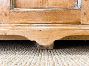 An Early 19th Century Pine Welsh Dresser or Cupboard with Chamfered Corners