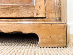 An Early 19th Century Pine Welsh Dresser or Cupboard with Chamfered Corners