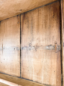 An Early 19th Century Pine Welsh Dresser or Cupboard with Chamfered Corners