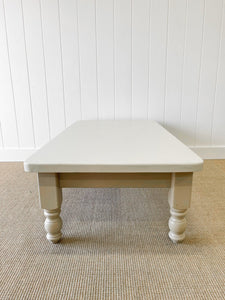 A Cream Antique English Country Pine Coffee Table