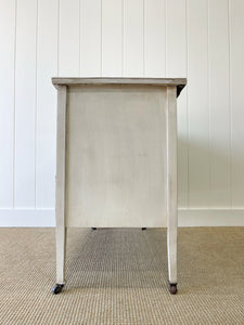 A Lovely Painted Pine Chest of Drawers Dresser on Castors - Tulips!