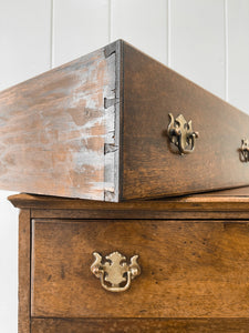 A Small and Delightful Antique English Mahogany Chest of Drawers Dresser or  Nightstand