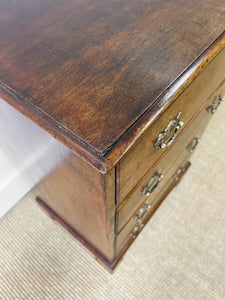 A Small and Delightful Antique English Mahogany Chest of Drawers Dresser or  Nightstand