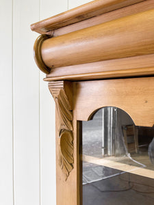 A 19th Century English Pine Bookcase Cabinet or Hutch