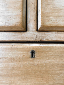 A 19th Century English Pine Bookcase Cabinet or Hutch