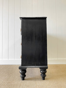 An Antique English Pine Narrow Chest of Drawers/Dresser c1890