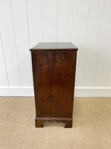 A Small and Delightful Antique English Mahogany Chest of Drawers Dresser or  Nightstand