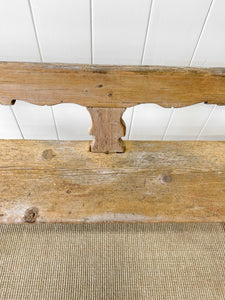 A Good Continental Bench with Scrolled Back