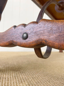 A Vintage Spanish Oak 7ft Dining Table