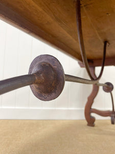 A Vintage Spanish Oak 7ft Dining Table