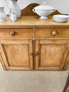 A 19th Century Pine Cupboard or Sideboard c1880