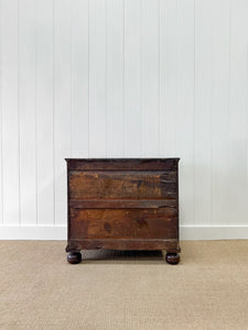 An Antique English Walnut Chest of Drawers/Dresser c1750