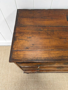 An Antique English Walnut Chest of Drawers/Dresser c1750