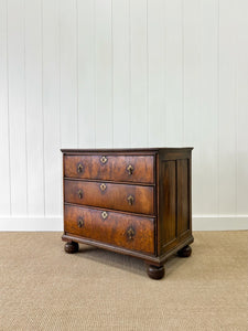 An Antique English Walnut Chest of Drawers/Dresser c1750