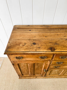 An Antique English Pine Sideboard c1890