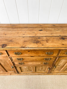 An Antique English Pine Sideboard c1890