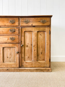 An Antique English Pine Sideboard c1890