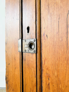 A Antique English Pine Low Cupboard