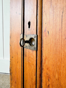 A Antique English Pine Low Cupboard