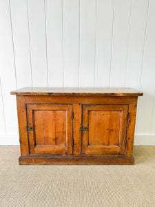 A Antique English Pine Low Cupboard